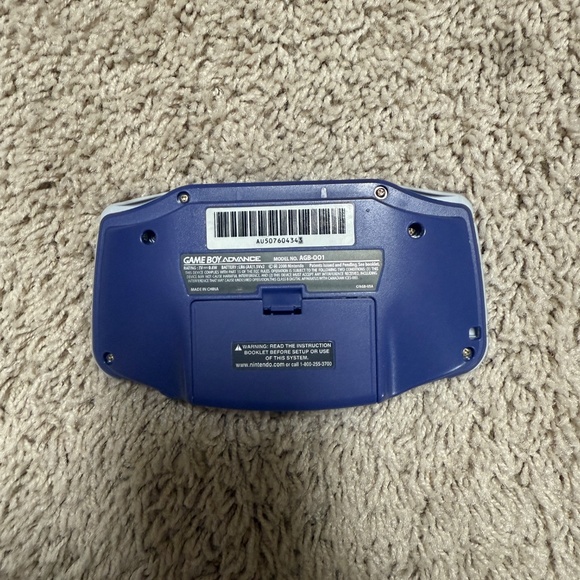 NINTENDO GAME BOY Advance AGB-001 Purple / Indigo w/ Case & 4 Games - Picture 7 of 8